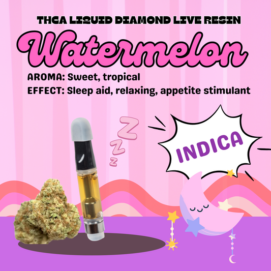 THCa Diamond Live Resin Cartridge | Watermelon - 1g. (indica)